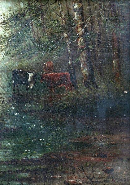 Woodland View With Cows, William M. Hanna